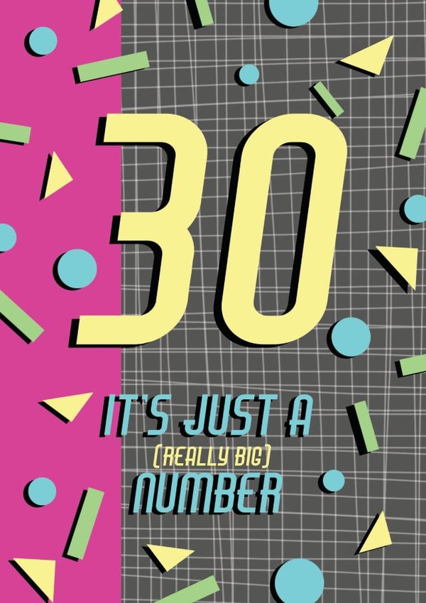 Funny 30th Birthday Card created by Inkabilly