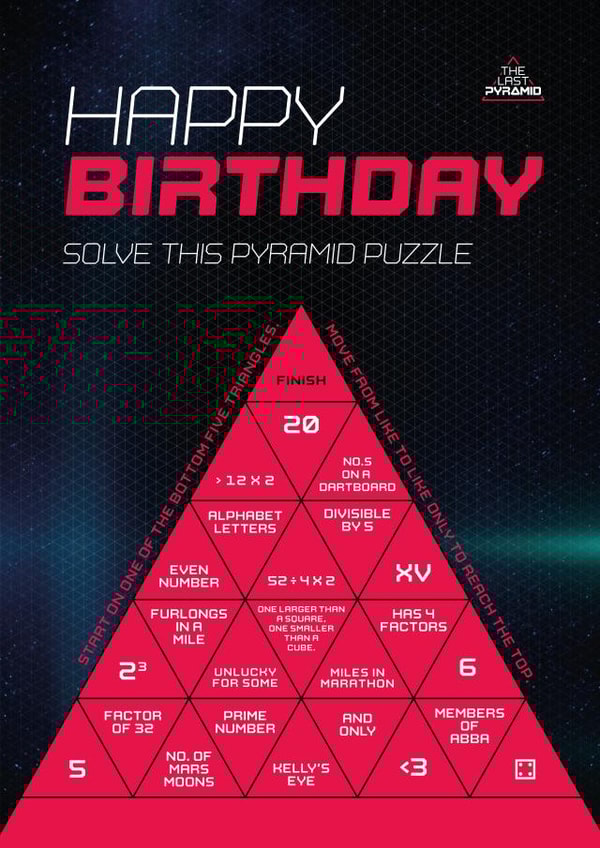 Happy Birthday Pyramid Puzzle created by Ultimate Quest