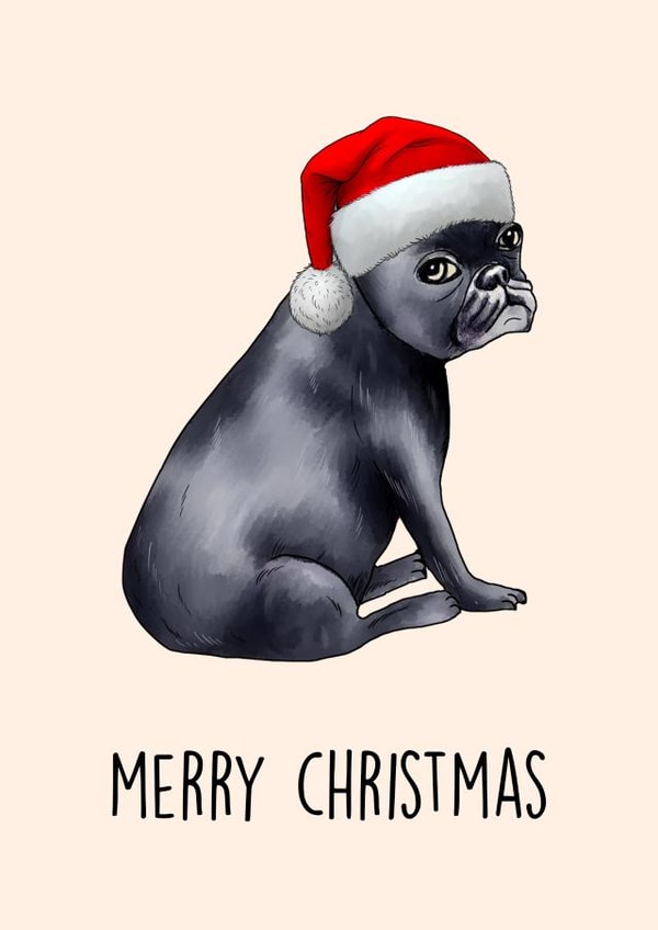 French Bulldog Christmas created by Poppy & Mabel