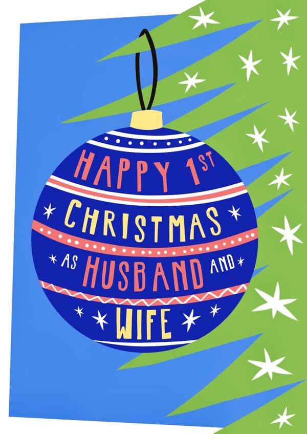 Husband and a wife 1st Christmas created by Running with Scissors