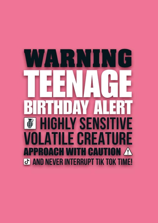 Teenage girl birthday card. created by Pendrea Noye