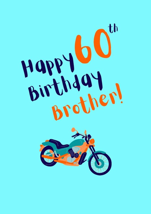Happy 60th Birthday Brother! created by Karen Illustrates
