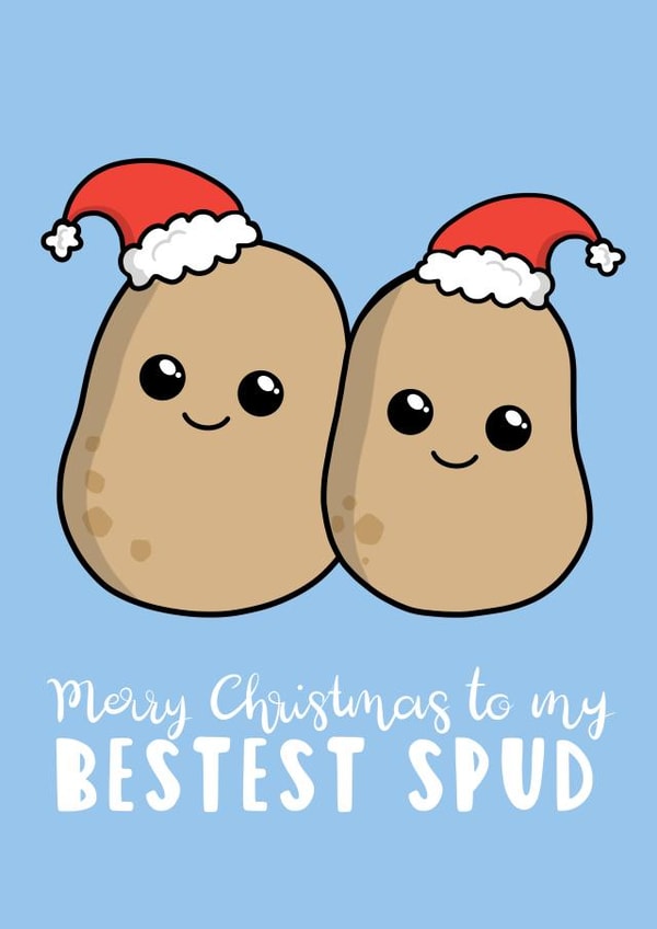 Funny Christmas Card For Best Friend created by Tori's Little Bubble