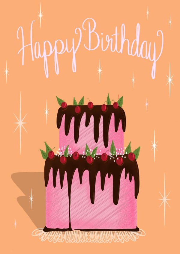 Hppy Birthday Cake Card created by Liisa Petrocchi