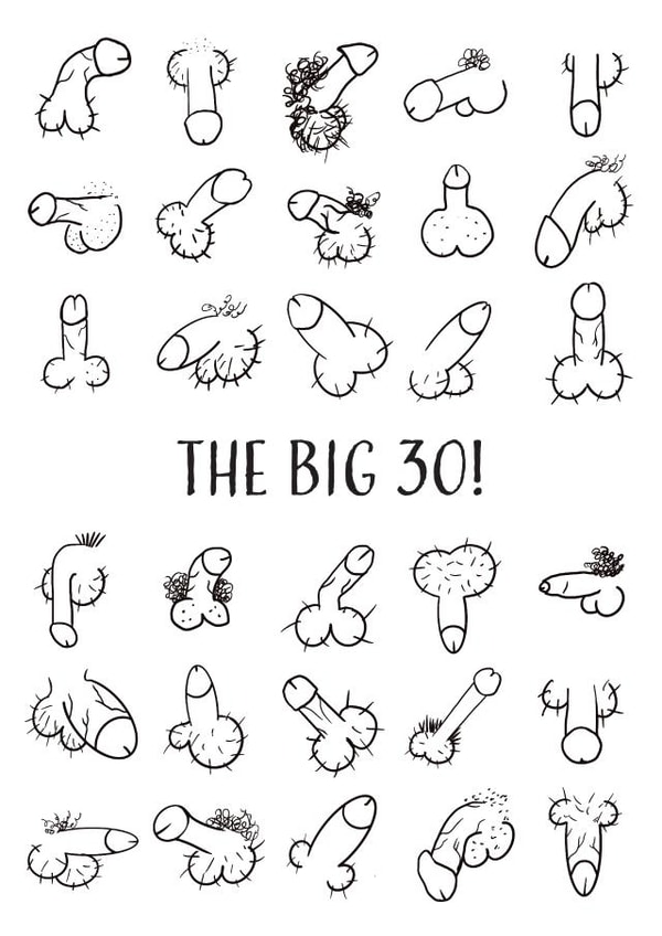 The Big 30 Birthday Card created by Replay Prints