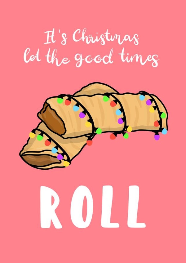 Sausage Roll Christmas Card created by Tori's Little Bubble