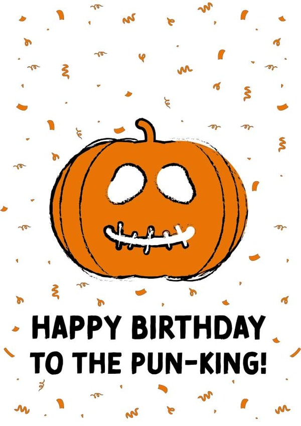 Happy Birthday to the Pun-King! created by Cards from Designers