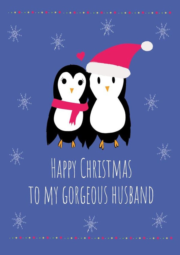 Happy Christmas to my gorgeous husband created by Missycards