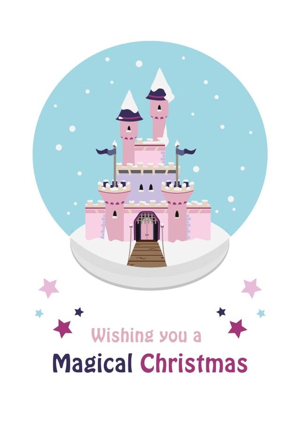 Magical Christmas Globe Castle created by Roger Bear Designs