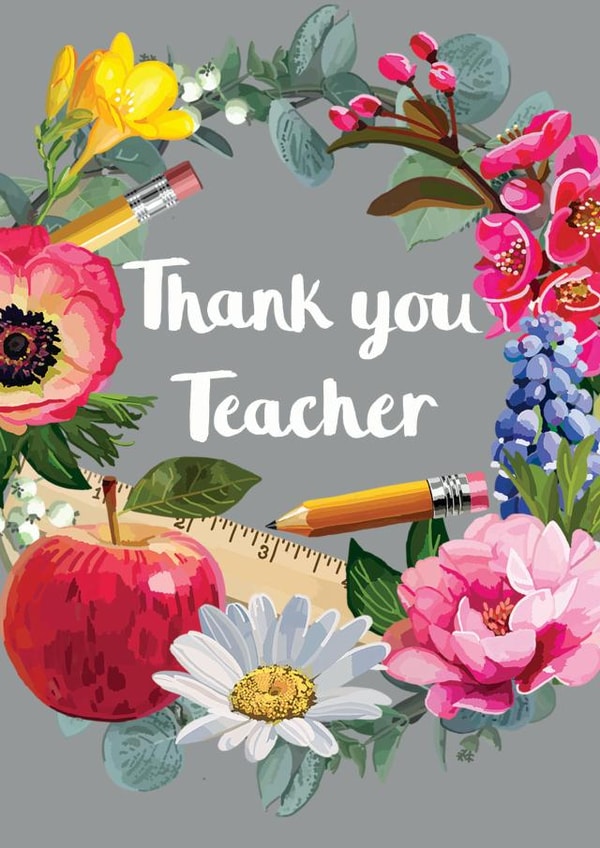 Thank you Teacher Wreath created by Sarah Kelleher