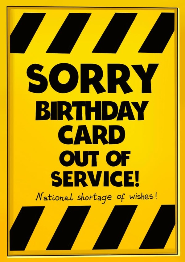 Out of service created by Kasia Cards