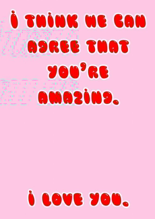 Simple You're amazing card. created by Alicia Ard