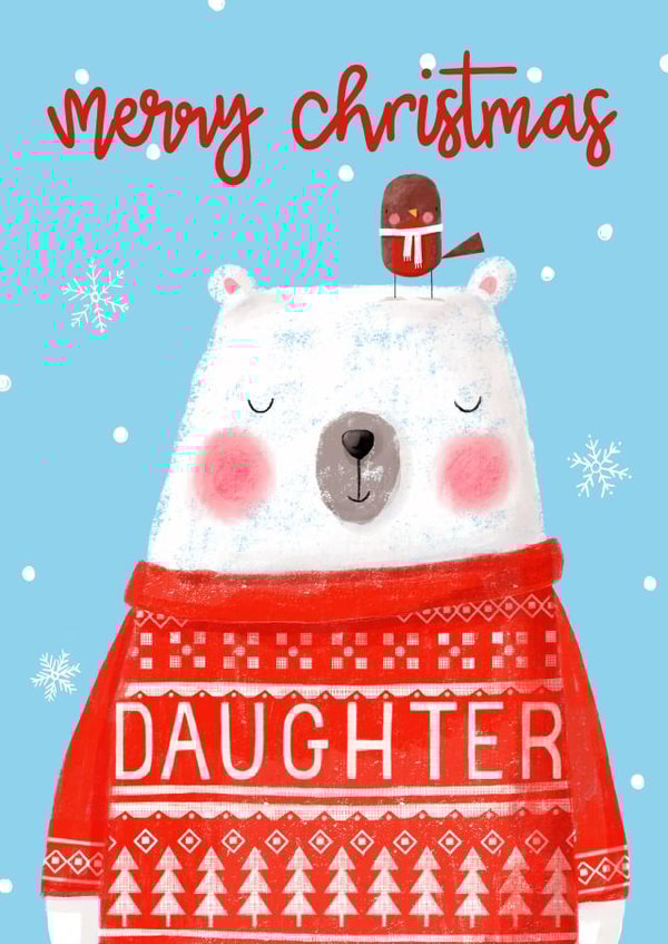 Merry Christmas Daughter 1001 created by Nicola Watson