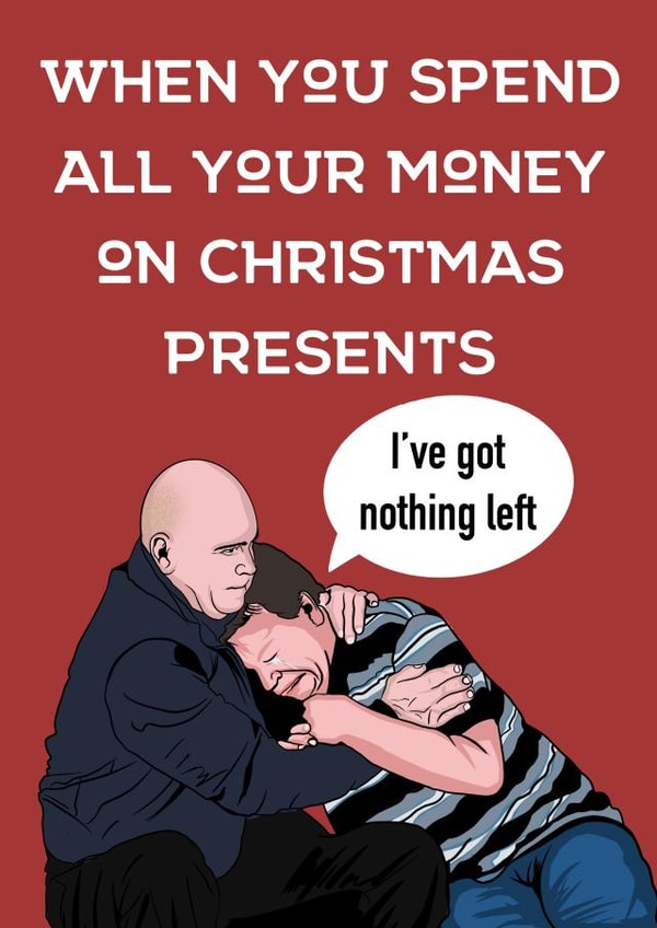 Ian Beale Christmas card created by Doublea