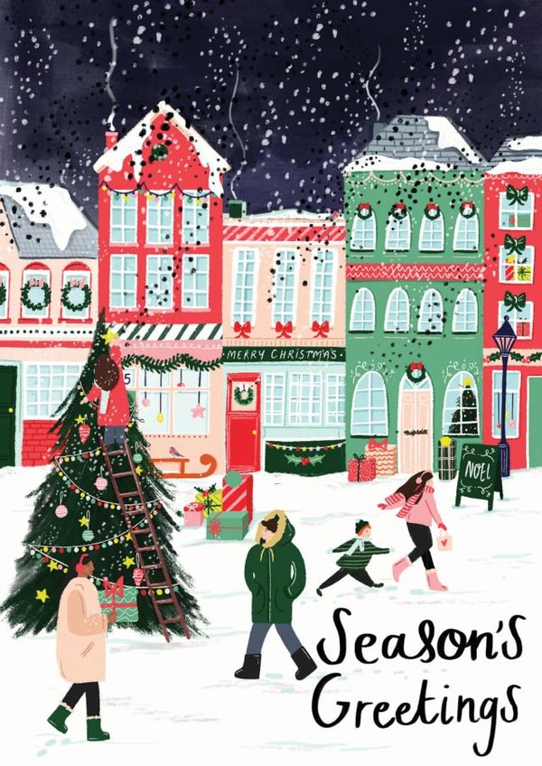 Christmas Town - Festive - Traditional - Festive - Seasons Greetings - Pretty - Classic - Christmas Card created by Simply Katy