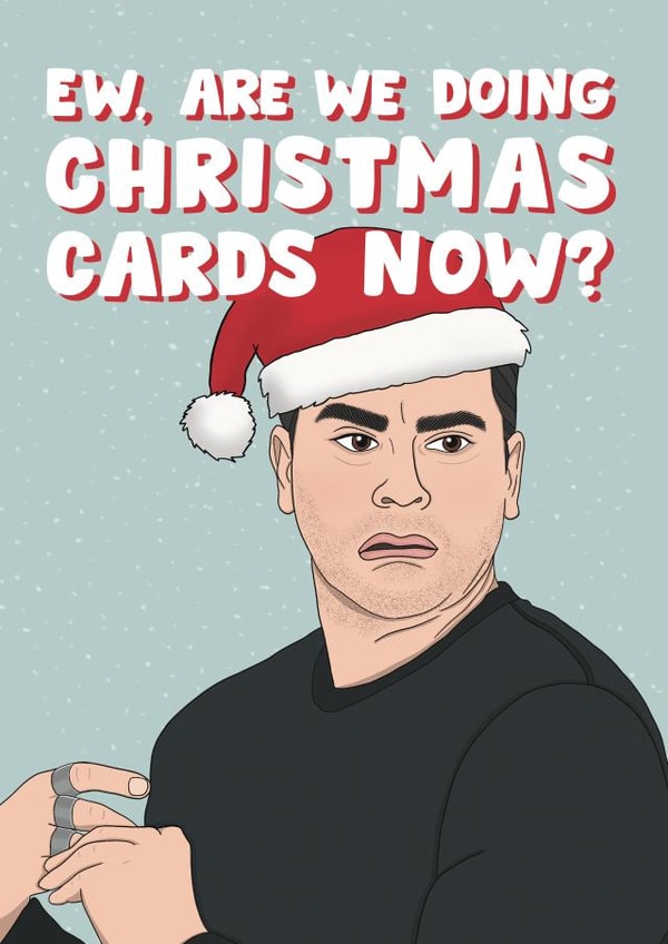 David Rose - Schitt's Creek Christmas Card created by Bonne Nouvelle