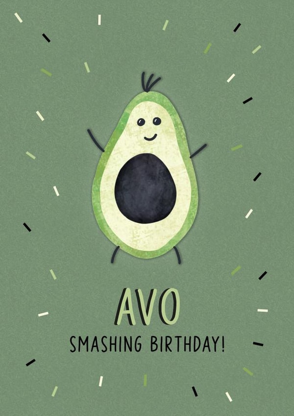 Avo Smashing Birthday! created by Tiia Mari Designs