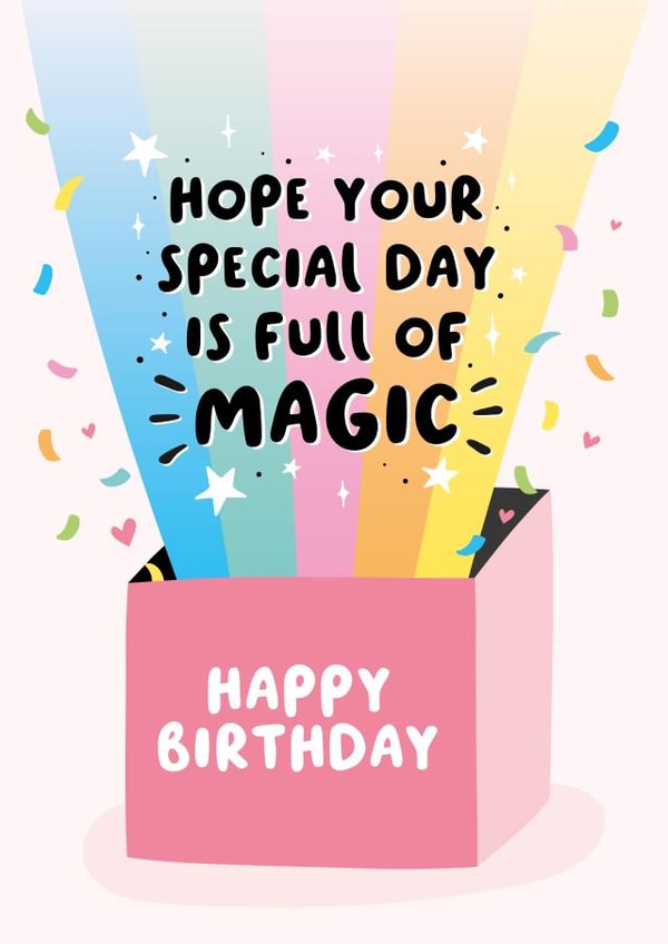 Magic Birthday Card created by Macie Dot Doodles