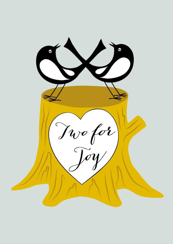 Two for joy - Card for twins created by Willow and Ink