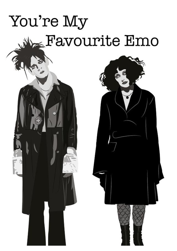 Matty Healy and Heather Baron Gracie Card created by TAmber Graphics