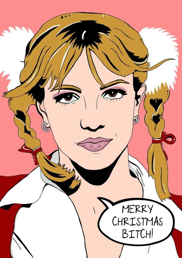 Funny - Rude - Cheeky - Bestie - Friend - Britney - Its Britney Bitch - Britney Spears - Merry Christmas Bitch - Christmas Card created by Olivia Dimery