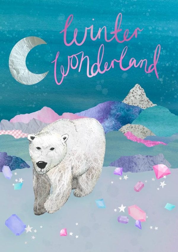 Winter Wonderland Polar Bear Christmas Card created by PearlyPea 