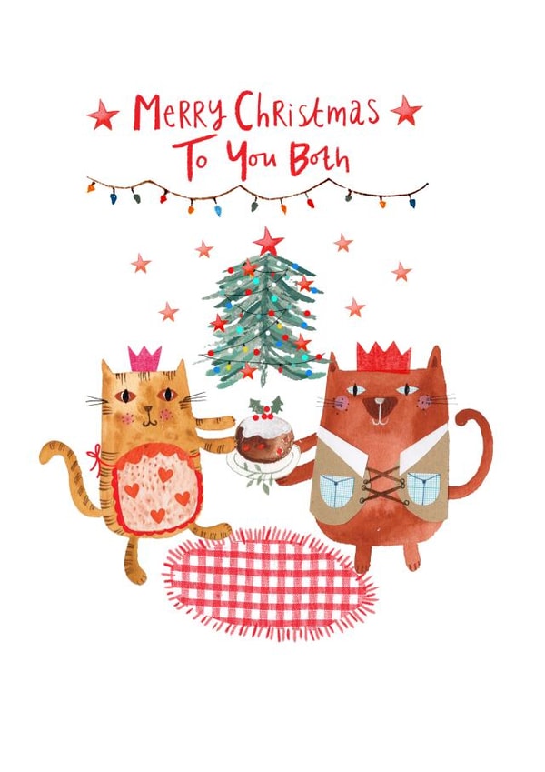 To You Both Christmas Cats created by Lindsay loves to draw