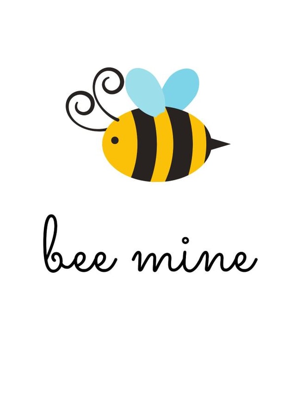 bee mine love friendship card created by Jitna Bhagani