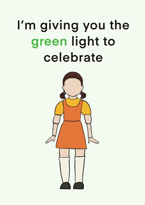 Squid Game Birthday Card created by seeruru