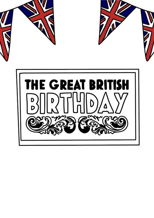 The Great British Birthday Card created by Meg's Creative Outlet
