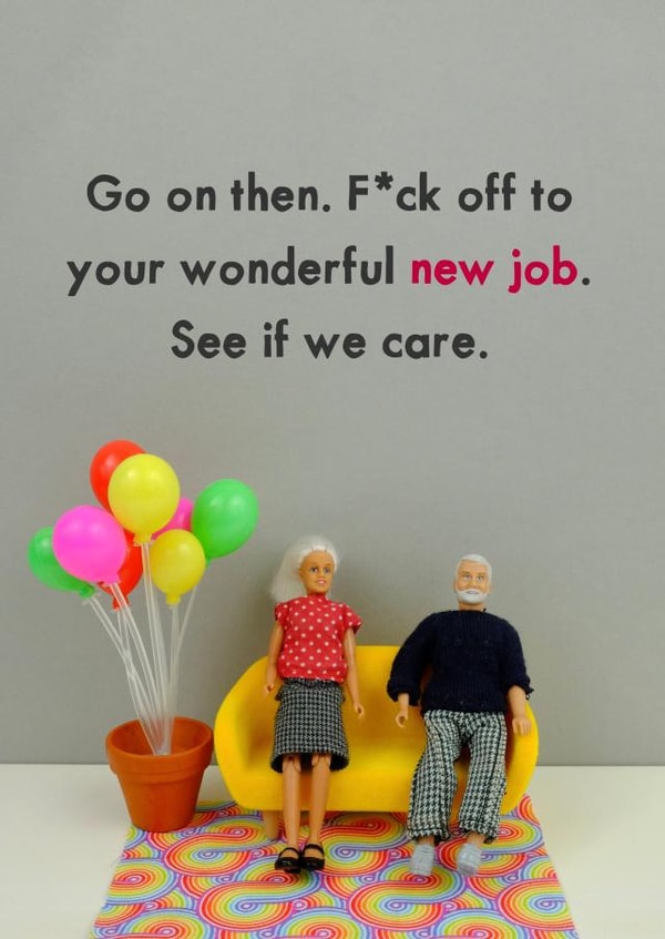 Wonderful New Job created by Bold & Bright Cards