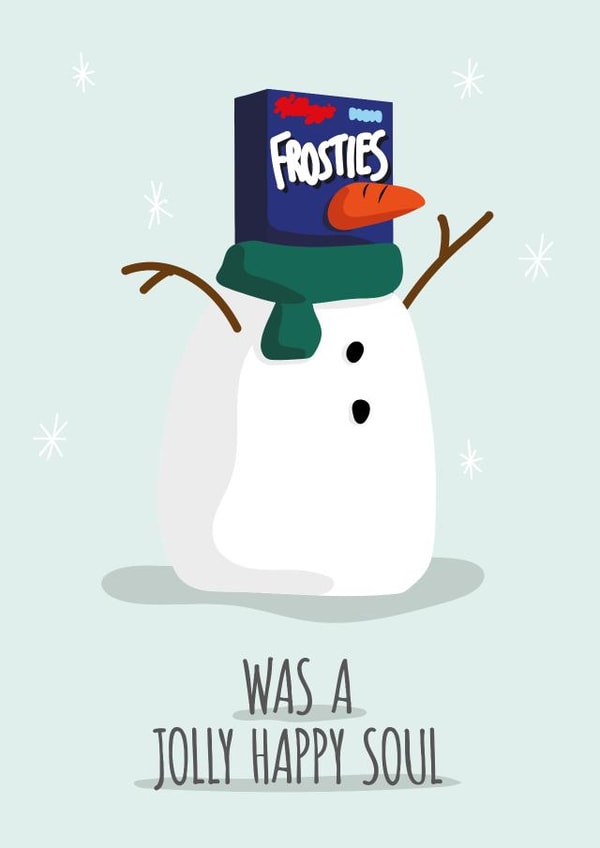 Frostie(s) the Snowman Christmas Card created by Cheeky Peeky