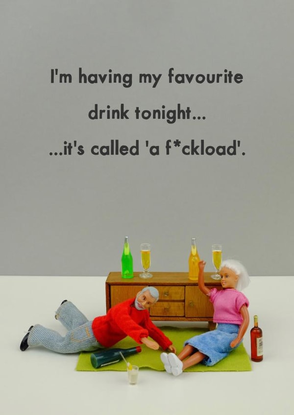 Favourite drink created by Bold & Bright Cards