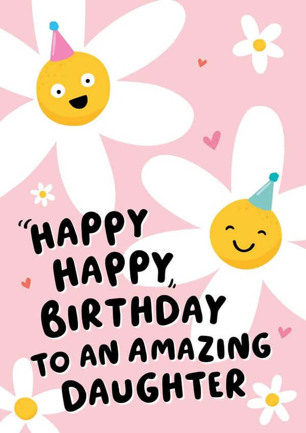 Happy Daisies Daughter Birthday Card created by Macie Dot Doodles