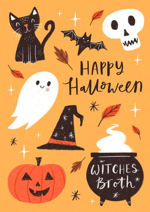 Happy Halloween Card created by Dalia Clark Design