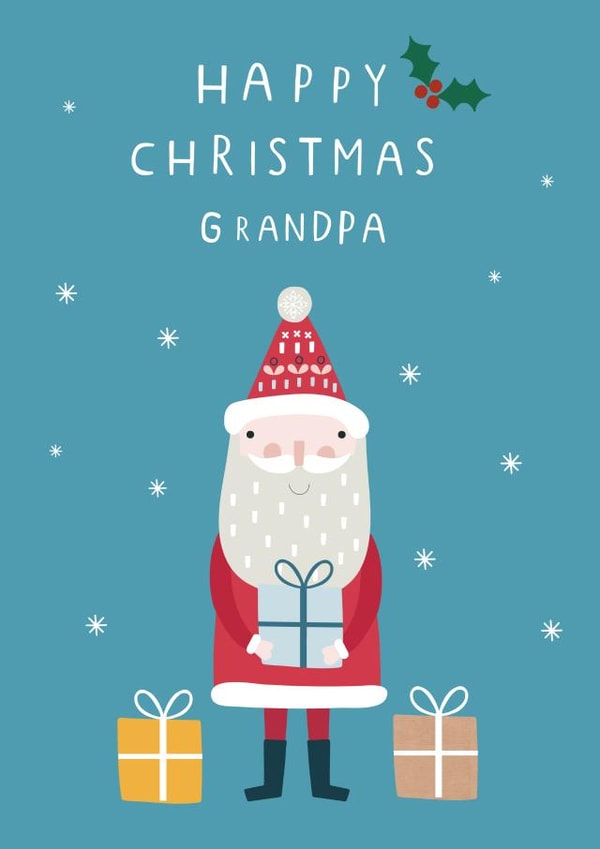 Happy Christmas Grandpa created by Sally Payne Design