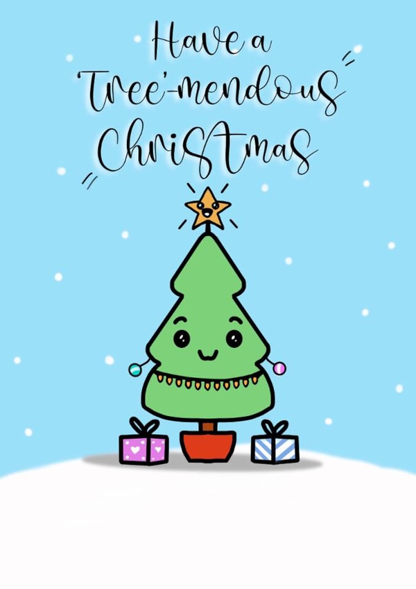 Have a Tree-mendous Christmas created by Pippins post cards