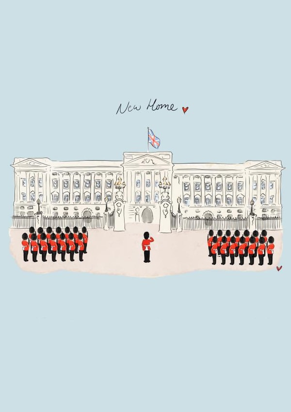 Pretty British New Home Card - Buckingham Palace - New Home created by Georgina Hart