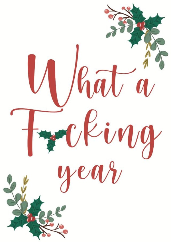 What a Year Christmas Card created by Wednesday's Wombat