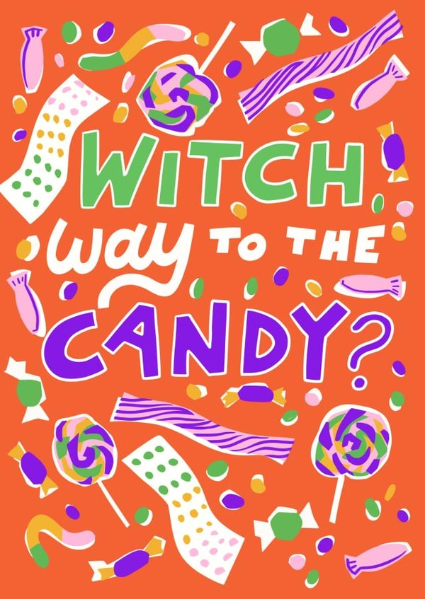 Witch way to the Candy? Halloween Card created by Kelley Dillon