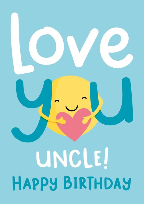 Love You Uncle Birthday Card created by Macie Dot Doodles