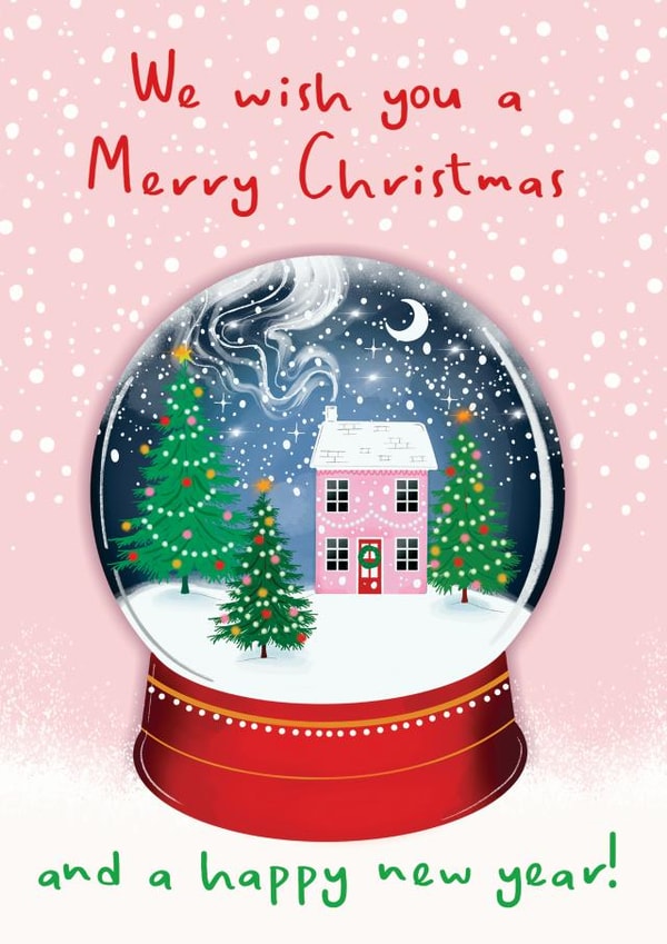 Pretty Snow Globe Christmas Card created by Amy Florence Design