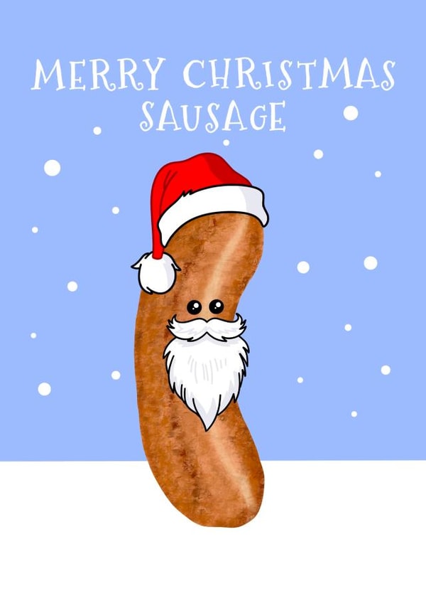Merry Christmas Sausage created by Dan Likes to Draw
