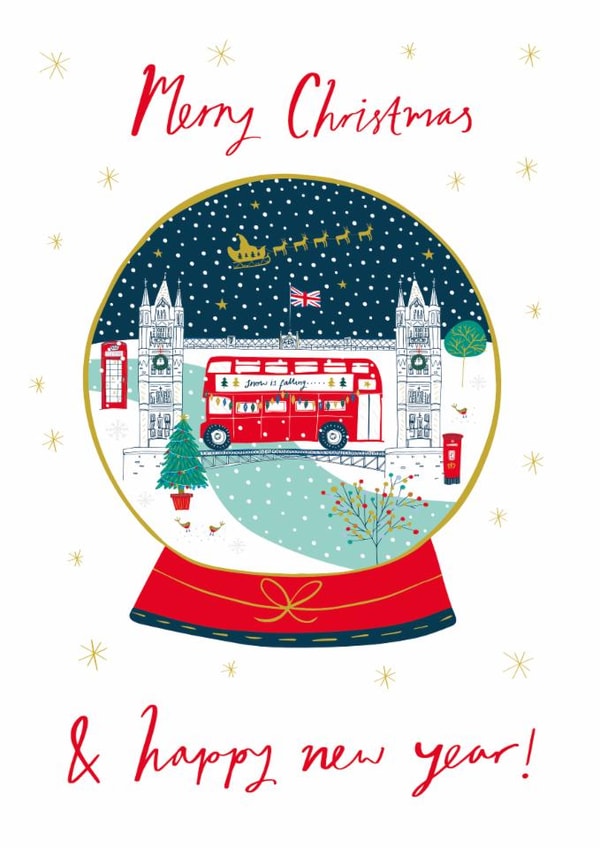 Traditional Christmas Card - London Themed Christmas Card - Tower Bridge created by Jessica Hogarth