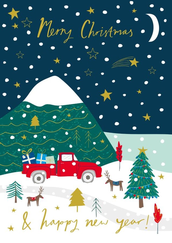 Red Truck Christmas Card created by Jessica Hogarth