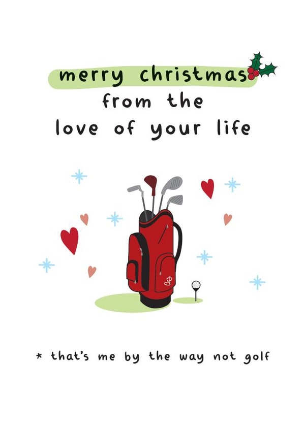 Cheeky card for the love of your life who likes golf created by Silly Prints