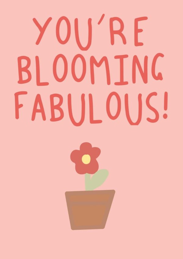 You’re blooming fabulous! Flower thank you card created by Olives Designs