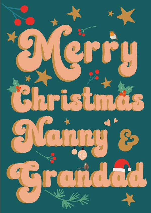 Merry Christmas Nanny and Grandad created by Summer Lane Studio