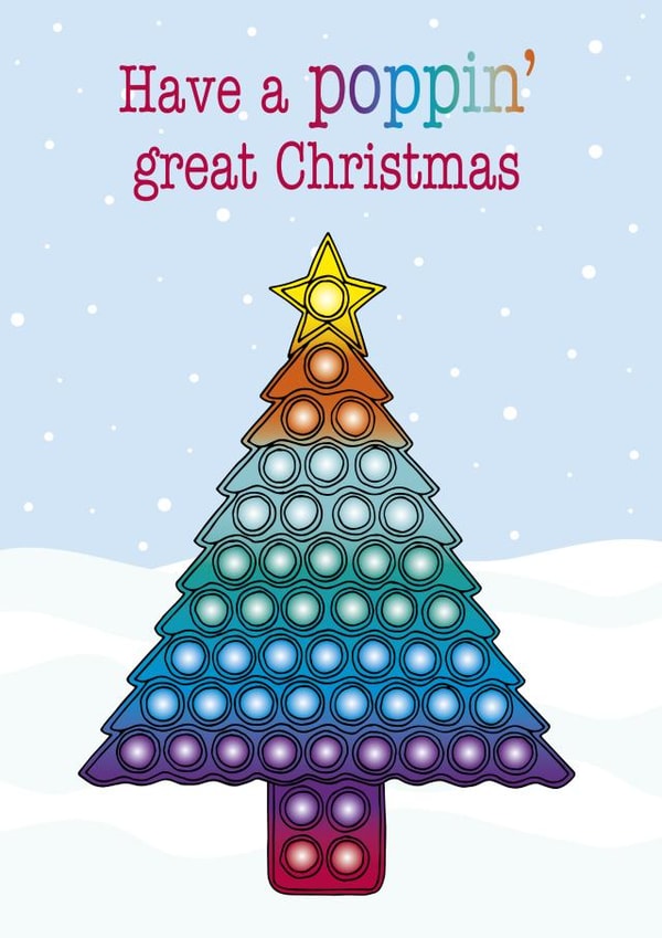 Poppin' great Christmas push popper tree card created by Gellie Design
