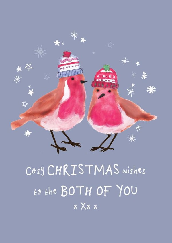 Cosy Christmas wishes robin card | thortful